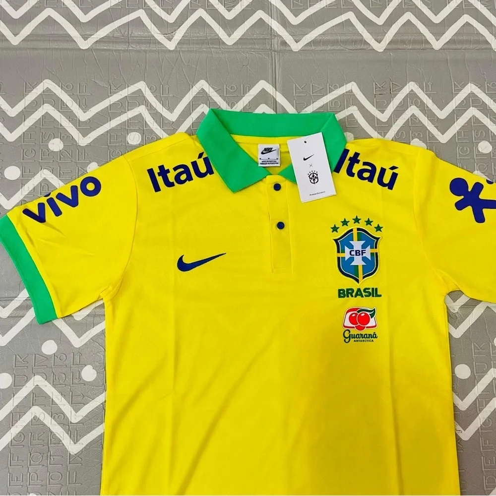 Nike Brazil Brasil special edition press conference training game polo jersey - Picture 3 of 6